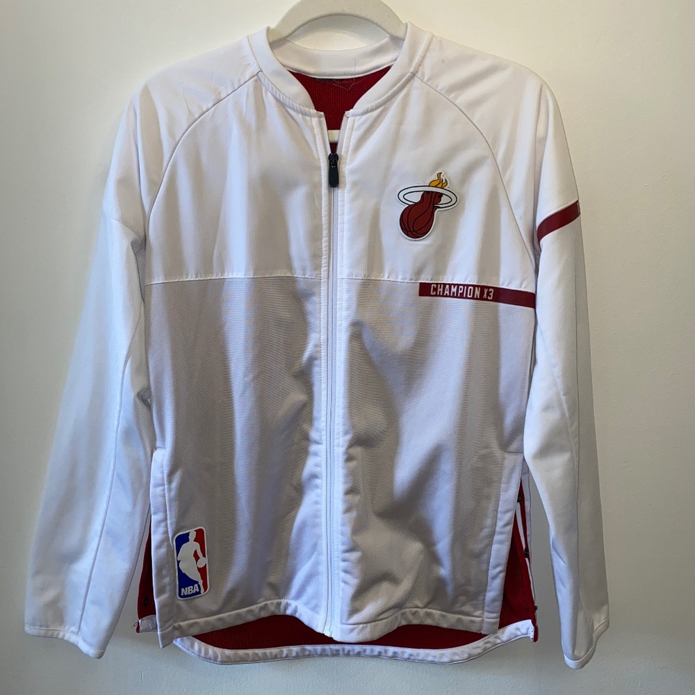 Miami Heat Side Snap Champions X 3 warm up jacket